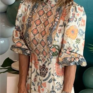 SHEIN Floral Print Maxi Dress - Multicolor